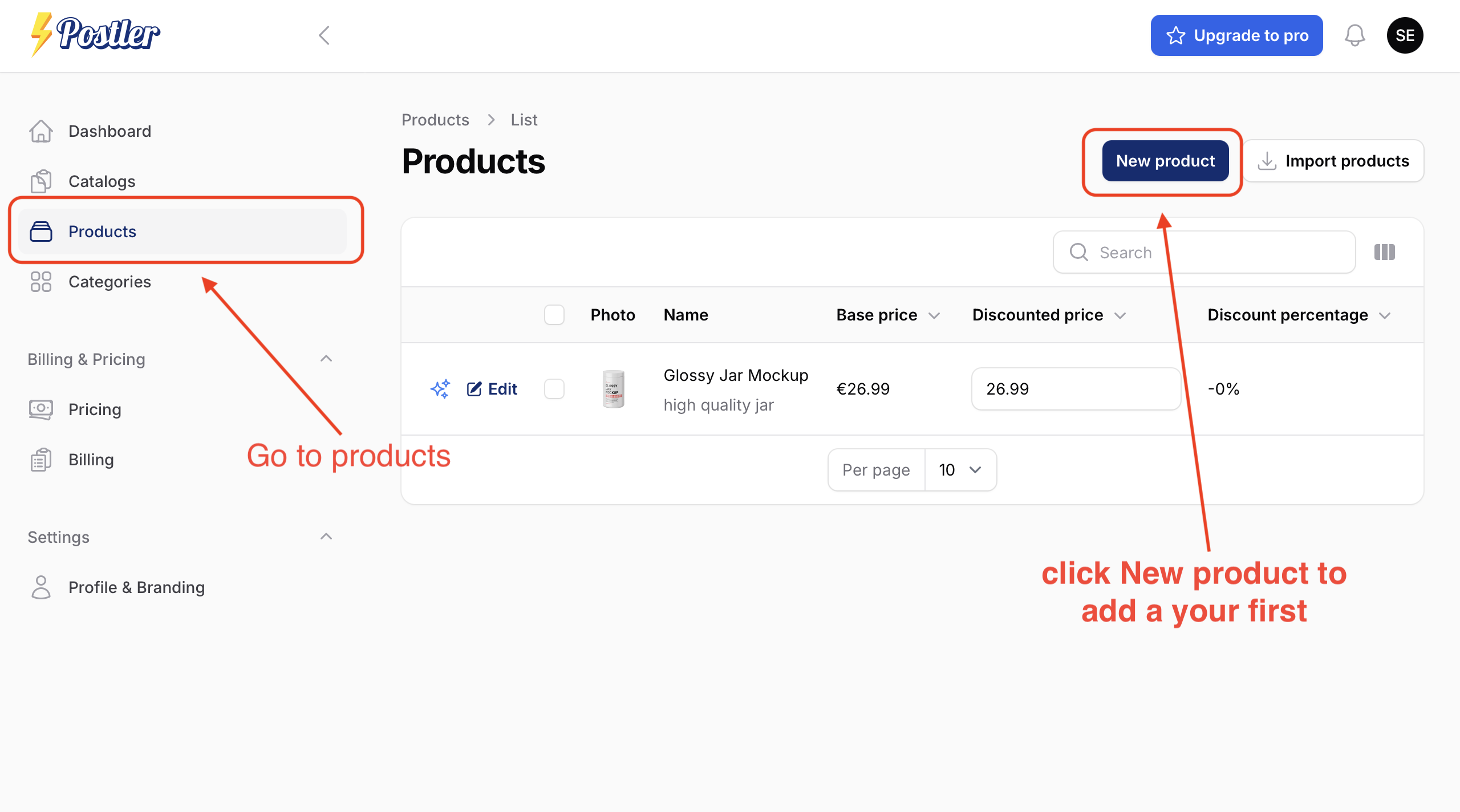 Postler create product guide Postler create product guide